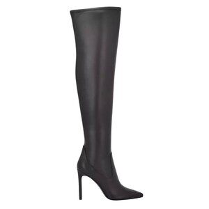 NINE WEST / Tacy 3 / Over / The Knee / Black / Boots / Faux Leather / Stiletto H